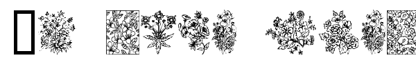 In your garden font preview